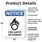 Signmission Fire Safety No Storage OSHA Notice Sign, Plastic, 10in W x 14in L, 2PK OS-2PACK-NS-P-1014-V-12656 - alternate 3